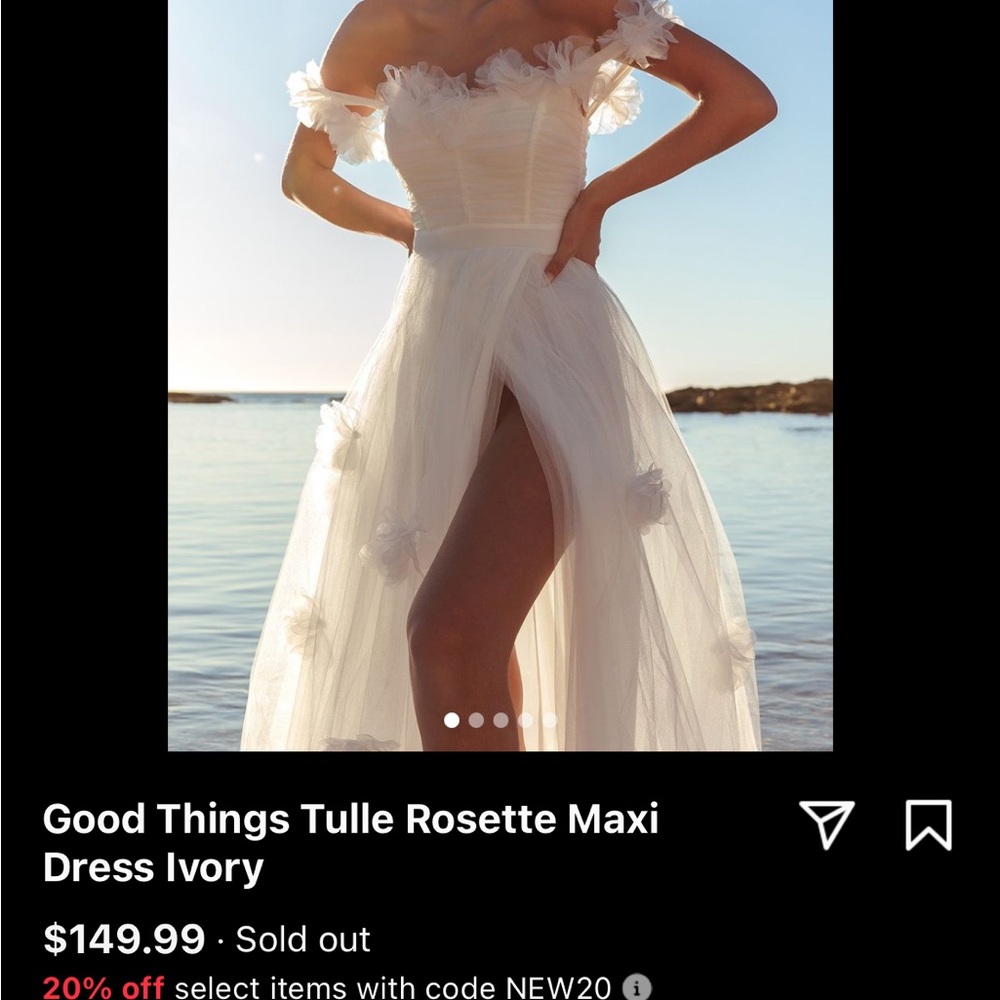 Ivory tulle dress